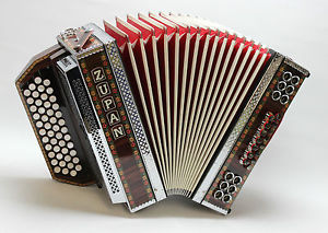 Steirische Harmonika Zupan Alpe IV D, G-C-F-B, Palisander, sehr schöner Klang