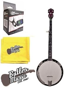 Gold Tone Model BG-250 - 5 String Bluegrass Banjo w/Clip-on Tuner + More