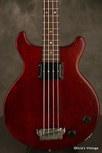 1959 Gibson EB-0 Bass refinished Cherry