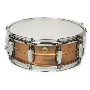 Ludwig 5X14" Copper Phonic Snare W/ Raw Patina Finish, Smooth Raw Shell
