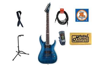 ESP LTD MH-1000NT STB Guitar, Cable, Tuner, Strings, Polish Cloth, Stand, Strap