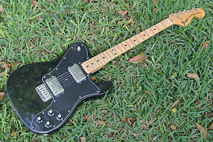 RARE!!! 1974 FENDER TELECASTER DELUXE in BLACK!!! LOT #C573