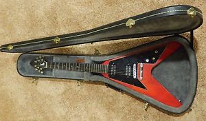 Gibson Flying V Faded Cherry Crescent Moon Inlays Electric Guitar FREE SHIP