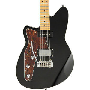 Reverend Lefty Double Agent Electric Guitar W/ Wilkinson Tremolo, Midnight Black