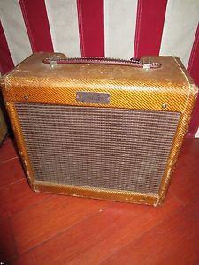 Vintage Original 1956 Fender Champ Electric Guitar Amplifier Tweed Sounds Great!