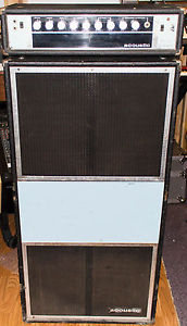 Vintage Acoustic 360 / 361 Bass Head and Powered Amplifier Cabinet - 1 x 18