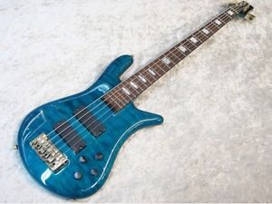 Spector EURO 5 LX Bahama Blue Stain Gloss w/soft case F/S Bass From JAPAN #S234