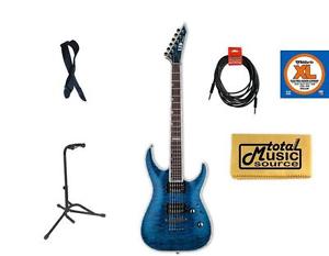 ESP LTD MH-1000NT STB Guitar, Cable, Stand, Strings, Polishing Clothe, Strap, L