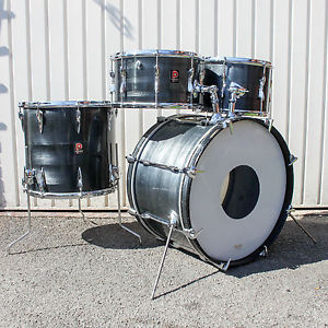 Vintage 1970s Premier Grey Shimmer B303 Drum Kit 13 14 16 22