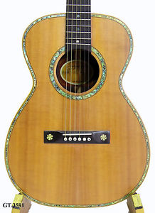 Antonio-Top Degree FloraI Inlaid Solid India Rosew00d Unique Guitar 6 Str GT3591