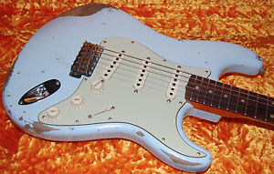 2016 Fender 1962 Heavy Relic Stratocaster Sonic Blue Custom Handwound P/U's RARE