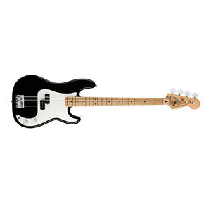Fender Standard Precision P-Bass Guitar Maple Fretboard Black DEMO