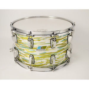 Ludwig 8X14" Classic Maple Custom Snare, Blue Olive Oyster