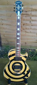 Zakk Wylde Bullseye Epiphone Les Paul Custom with hard case