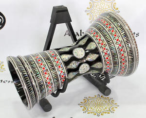 Gawharet El Fan 18.5" Doumbek - Sombaty Plus Darbuka - Blue Pearl Flower #77777