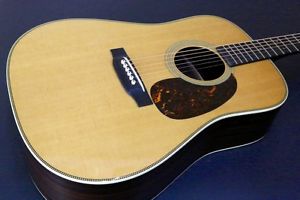 Martin HD-28V Natural w/hard case Free shipping Guiter Bass From JAPAN #L38