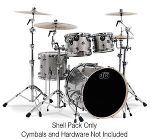 DW Rendimiento Serie Juego De Carcasas, 10,12,16, 22, Titanium Sparkle (NUEVO)