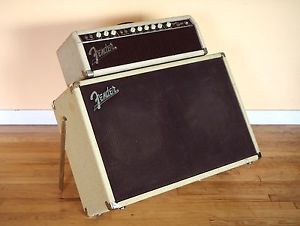 1962 Fender Bandmaster Blonde Piggyback Vintage Brownface Tube Amp Oxford 12L5