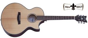NEW! 2017 Schecter Orleans Stage Acoustic guitar in natural w/ red back