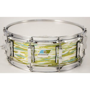 Ludwig 5X14 Legacy Classic Custom Snare, 8-Lug, Blue Olive Oyster