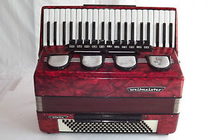 Piano accordion akkordeon WELTMEISTER STELLA 120 bass