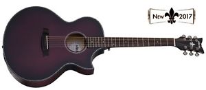 NEW! 2017 Schecter Orleans Stage Acoustic guitar in Vampyre Red Burst Satin