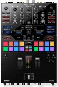 PIONEER DJM-S9 PROFESSIONAL 2-CHANNEL SERATO READY BATTLE MIXER PERFORMANCE PADS