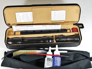 Hochwertige Moeck 4307 Rottenburgh Alt Blockflöte barock Ebenholz/Grenadill* Neu