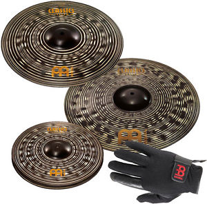 MEINL Classics Custom Oscuro Set de platillos CCD141620 + ODM Batería Guantes L