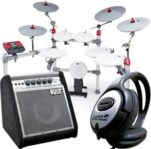 KAT KT3 E-Drum Juego + KA1 10" Monitor Box + KEEPDRUM Auriculares
