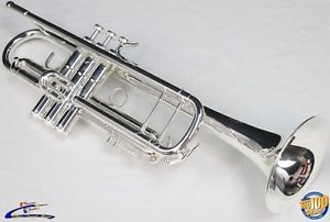 B&S 3137 Challenger I Series Bb Trumpet w/ Case, 3137-S Silver, NEW! #32868