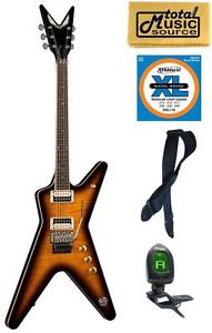 Dean ML 79  F TBZ PACK  Guitar with Floyd Rose Tremelo, Trans Brazil, Bundle