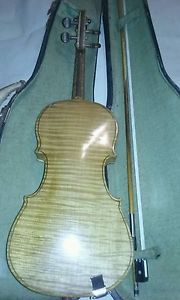Rare old  violin for sale ! Full size  4/4 has different types of wood incrusted