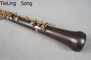 Professional ebony concert full-automatic oboe,gold-plating C key