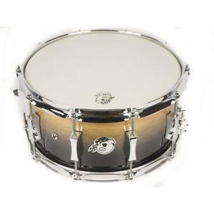 Pork Pie 7X14" Hickory Brass Snare, Candy Black Fade