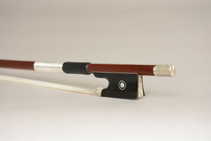 LimitedMasterModel! A Pernambuco Violin Bow Artist Silver Engraved!Free bow case