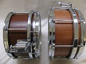 Beautiful SET of Sleishman Custom Build Stave Shell Snares 13x6 and 12x6