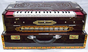 SCALE CHANGER~HARMONIUM~9~TEAK WOOD~TRIPPLE REED~BASS/MALE/FEMALE BINA~BAJA~PETI