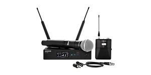 Shure QLXD124/85 Combo Wireless Microphone System with Lav and Handheld Mic-G50