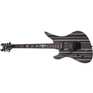 Schecter Synyster Custom S Gloss Black w/ Silver BLK/SILV LH Sustainiac B-Stock