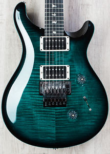 PRS Paul Reed Smith Floyd Custom 24 Guitar, Teal Smokewrap w/Teal Binding