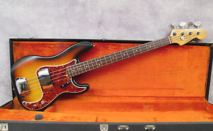 1966 FENDER PRECISION BASS  - SUNBURST - ANDY BAXTER BASS & GUITARS LTD