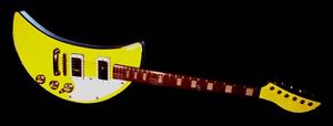 TEISCO THEE..  CUSTOM ART GUITAR BY EL DAGA. THE BANANA MOON SIGH  Only 1.