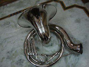 **WHAREHOUSE SALE! SILVER NEW Bb FLAT 24"SOUSAPHONE TUBA +M/P+WITH CARRY CASE