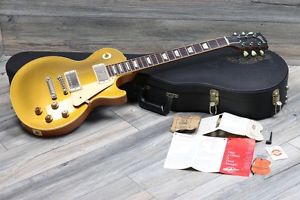 MINTY 1998 Gibson Les Paul Standard Historic Custom Shop 1957 Reissue R7 Goldtop
