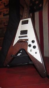 Original 2005 Gibson Flying V Electric Guitar w/ Orig Gigbag Faded Brown Nice!!