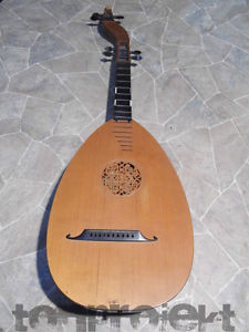 Paul KOCHENDÖRFER THEORBE 10string Bass Laute Stuttgart Germany 1913 RARITÄT