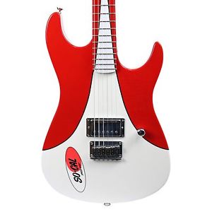 2005 FENDER SO-CAL SPEED SHOP STRATOCASTER ELECTRIC GUITAR RED AND WHITE MIK