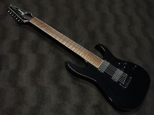 Ibanez RG7EX Iron Pewter Black w/soft case F/S Guiter Bass From JAPAN #X1271