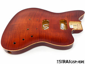 *Fender American Select Flame Maple Jazzmaster BODY Carved Top Cayenne #514